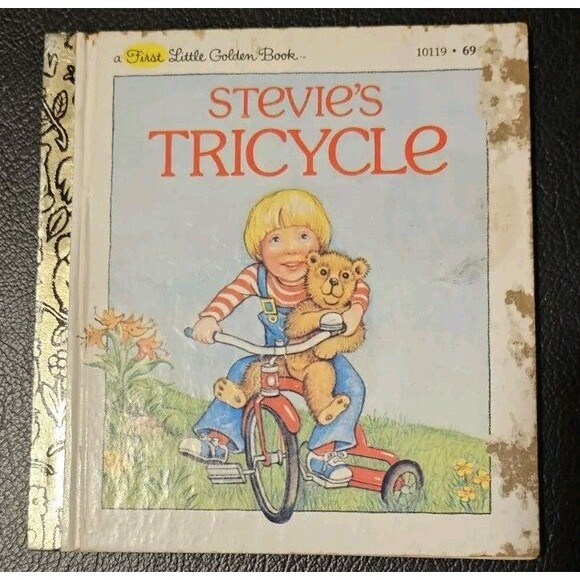 Vintage 1982 Stevie’s Tricycle A First Little Golden Book Children Rare 10119 - Picture 1 of 1